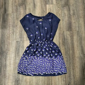 Urban Outfitters Cooperative Navy Printed Dress
